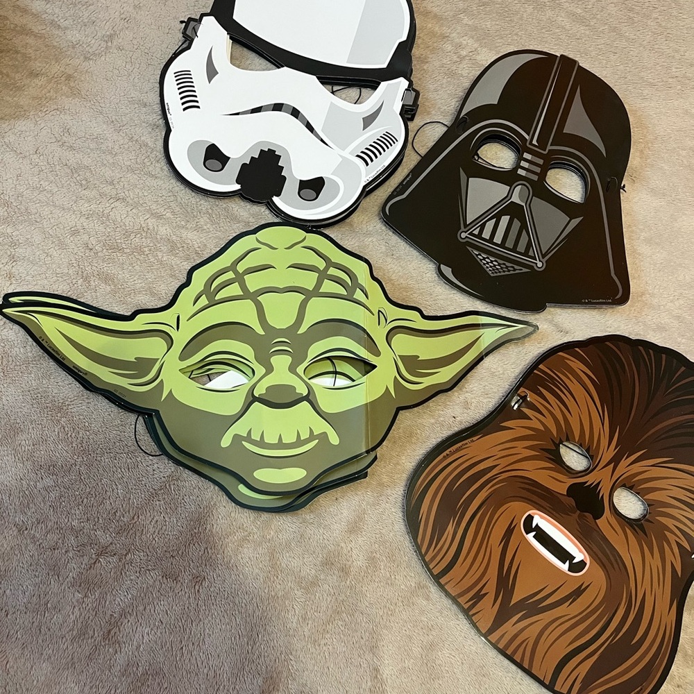 2 set/Star Wars Character Party Masks Set